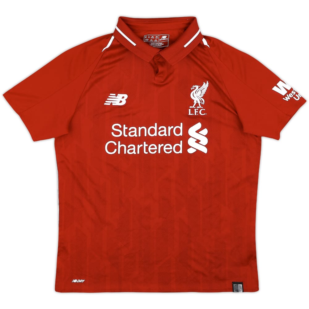 2018-19 Liverpool Home Shirt - 7/10 - (L.Boys)
