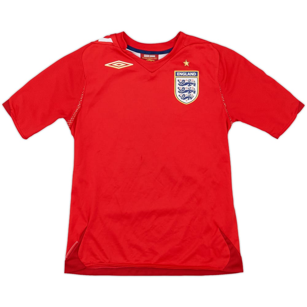 2006-08 England Away Shirt - 5/10 - (M.Boys)