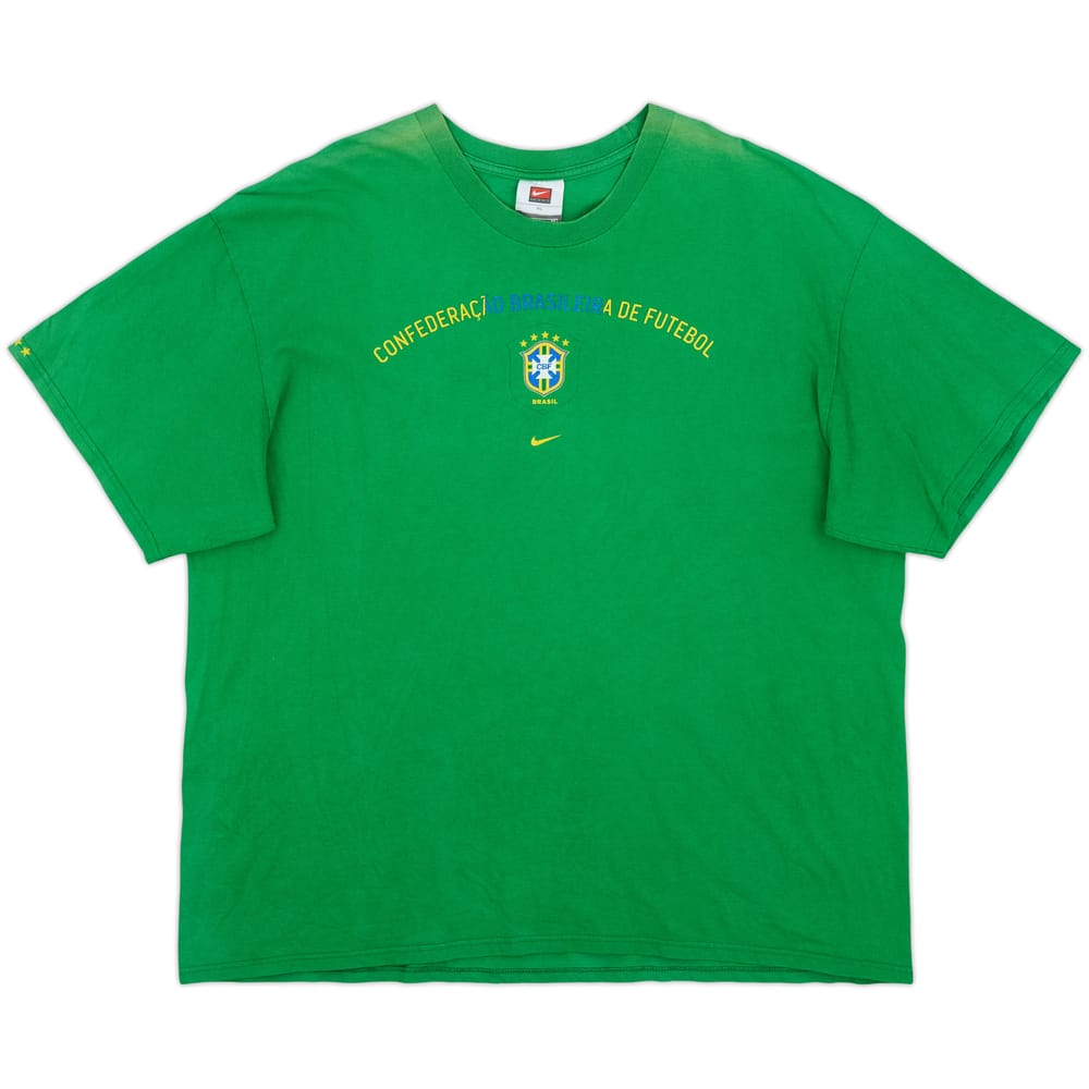 1998-00 Brazil Nike Graphic Tee - 8/10 - (XL)