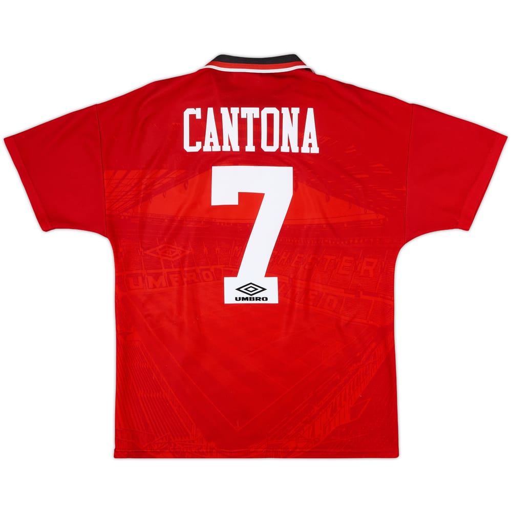 1994-96 Manchester United Home Shirt Cantona #7 - 8/10 - (M)
