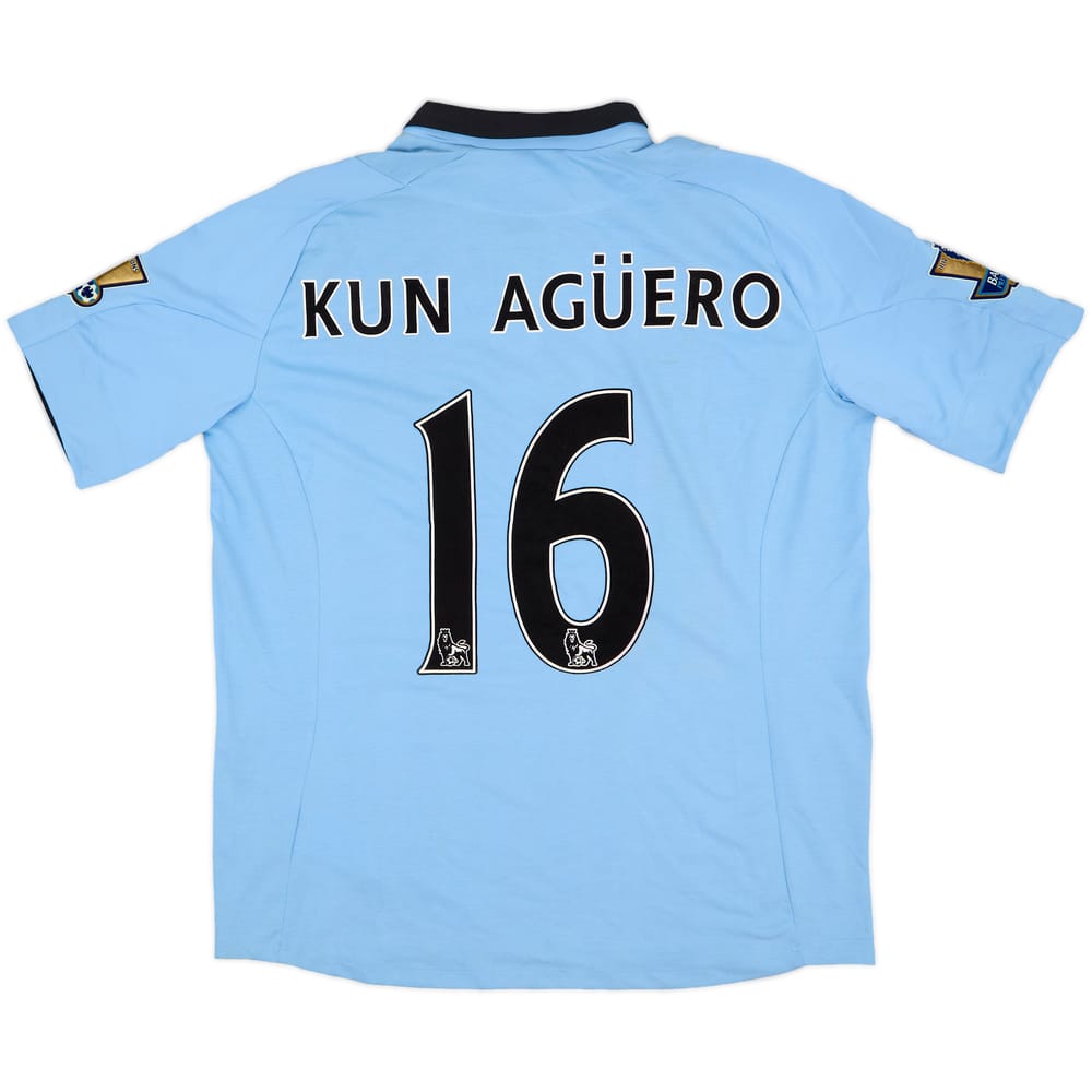 2012-13 Manchester City Home Shirt Kun Aguero #16 (XL)
