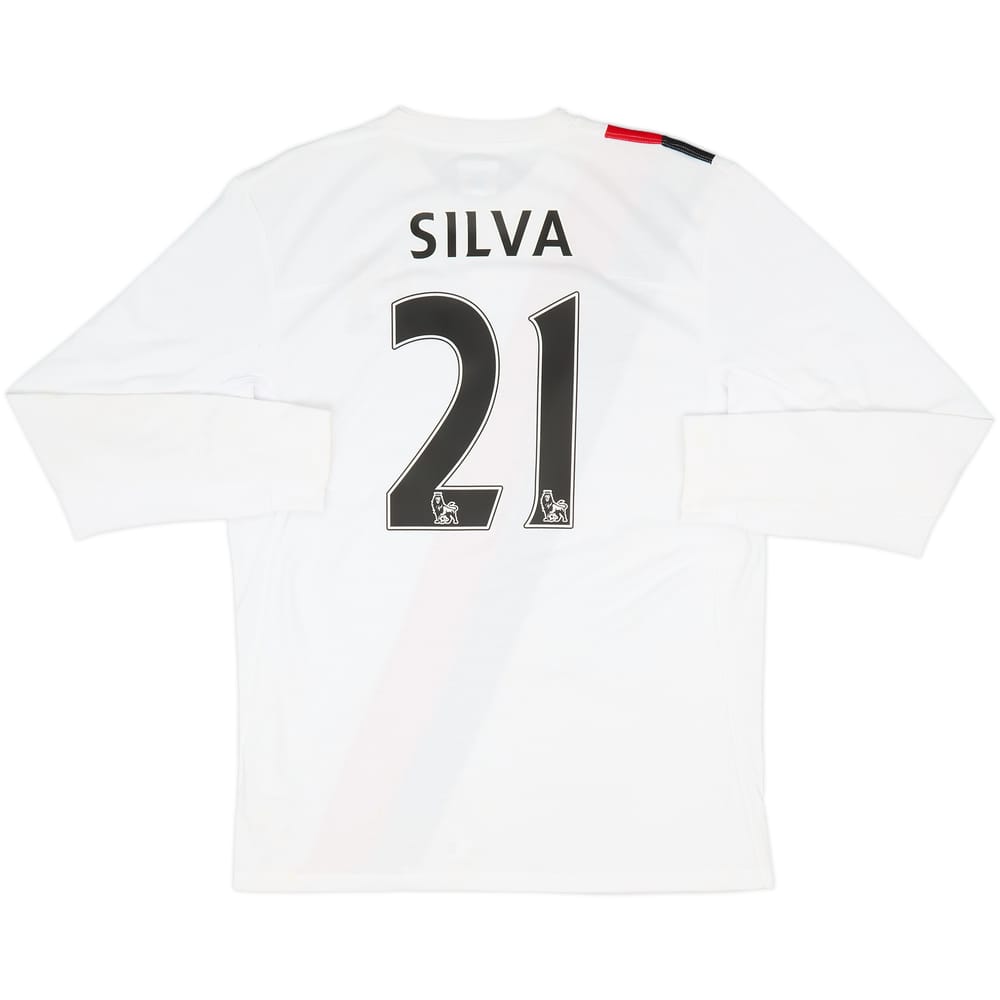 2009-11 Manchester City Third L/S Shirt Silva #21 (M)