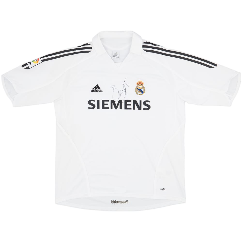 2005-06 Real Madrid Signed Home Shirt - 7/10 - (XL)
