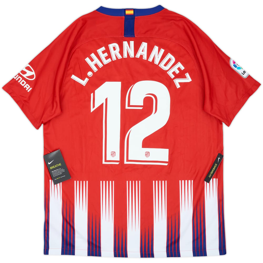2018-19 Atletico Madrid Home Shirt L.Hernandez #12 (L)