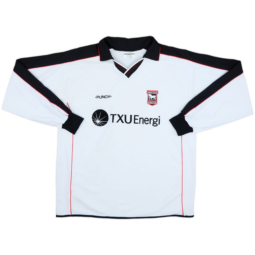2001-02 Ipswich Away L/S Shirt #4 - 7/10 - (XL)