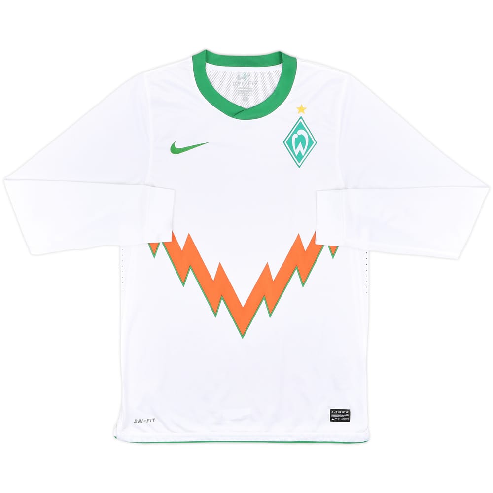 2010-11 Werder Bremen Player Issue Away L/S Shirt - 8/10 - (M)