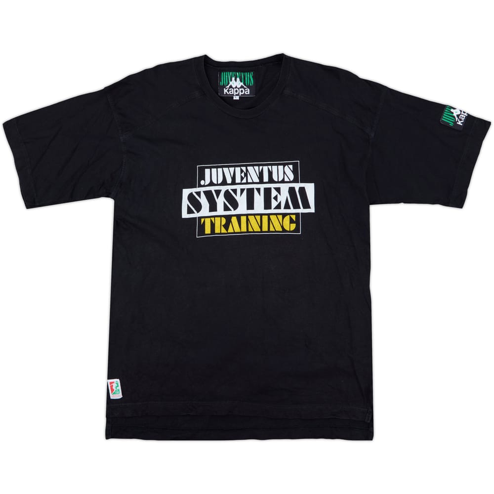 1992-93 Juventus Kappa Graphic Cotton Tee - 7/10 - (L)