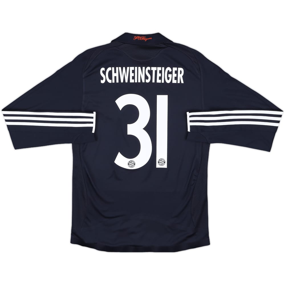 2008-09 Bayern Munich Player Issue Away L/S Shirt Schweinsteiger #31 - 8/10 - (S)