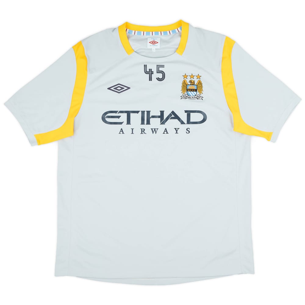 2010-11 Manchester City Player Issue Umbro Training Shirt #45 (Balotelli) #45 - 7/10 - (L)