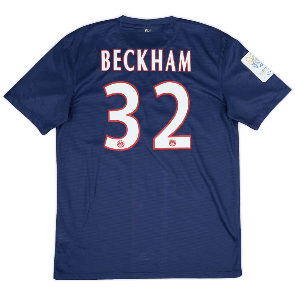 2012-13 Paris Saint-Germain Home Shirt Beckham #32 - 6/10 - (M)