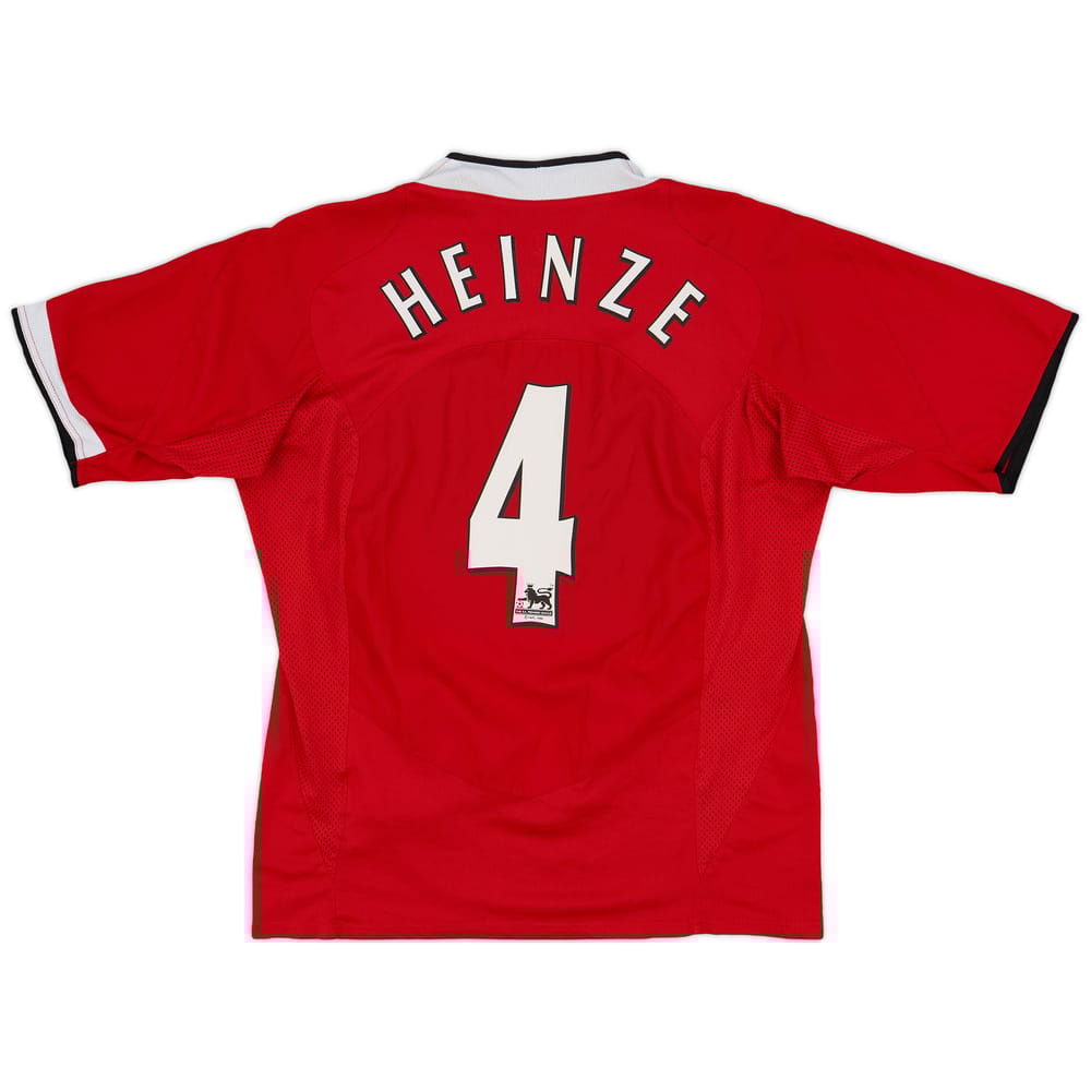 2004-06 Manchester United Home Shirt Heinze #4 - 7/10 - (L)