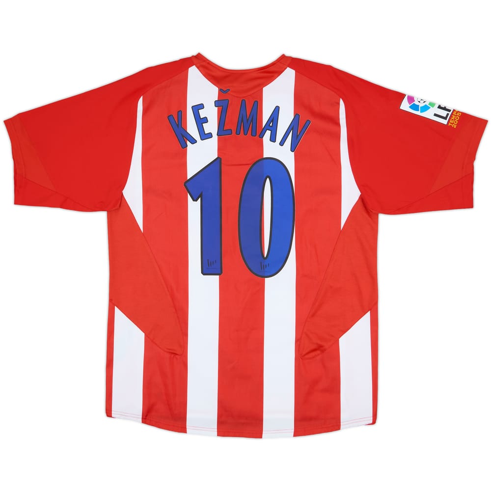 2005-06 Atletico Madrid Home Shirt Kezman #10 (L)