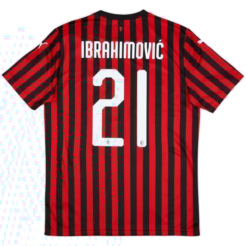 2019-20 AC Milan Home Shirt Ibrahimovic #21 (M)