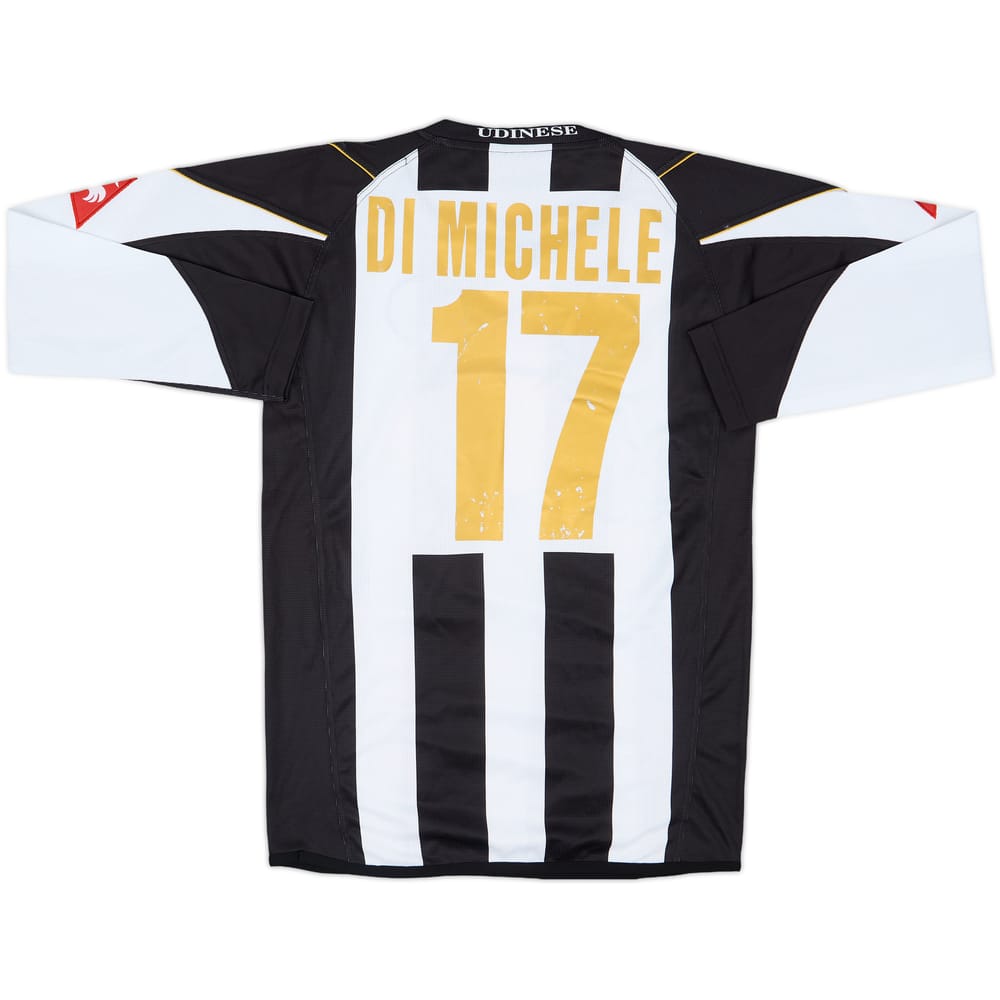 2004-05 Udinese Home L/S Shirt Di Michele #17 (L)