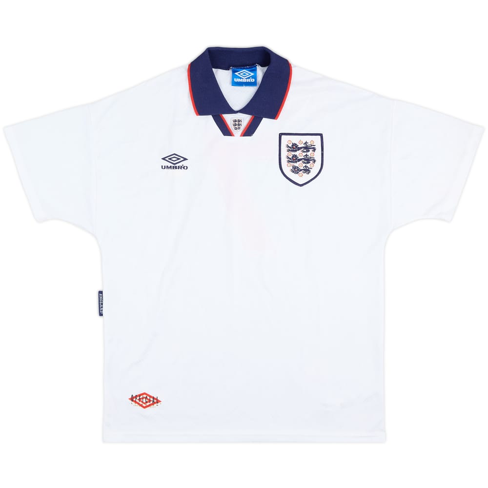 1993-95 England Home Shirt #7 - 9/10 - (L)