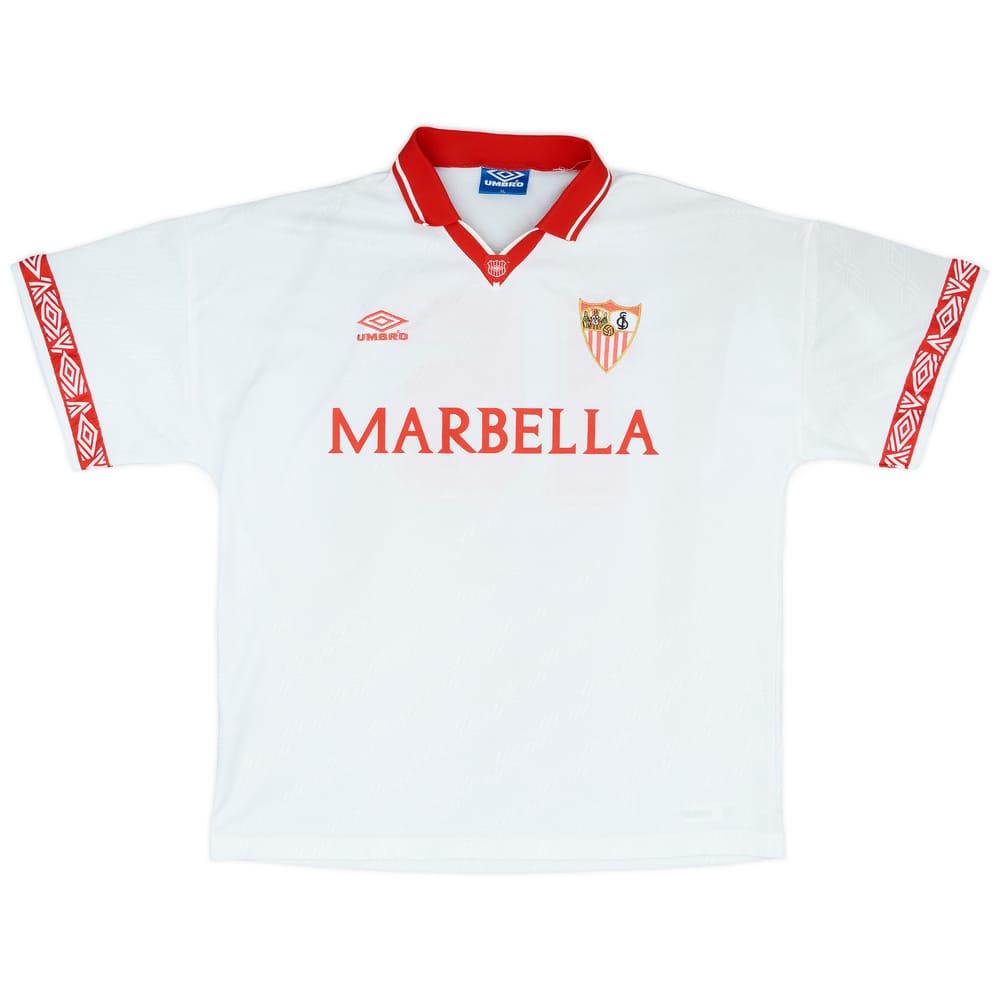 1994-95 Sevilla Match Issue Home Shirt #15