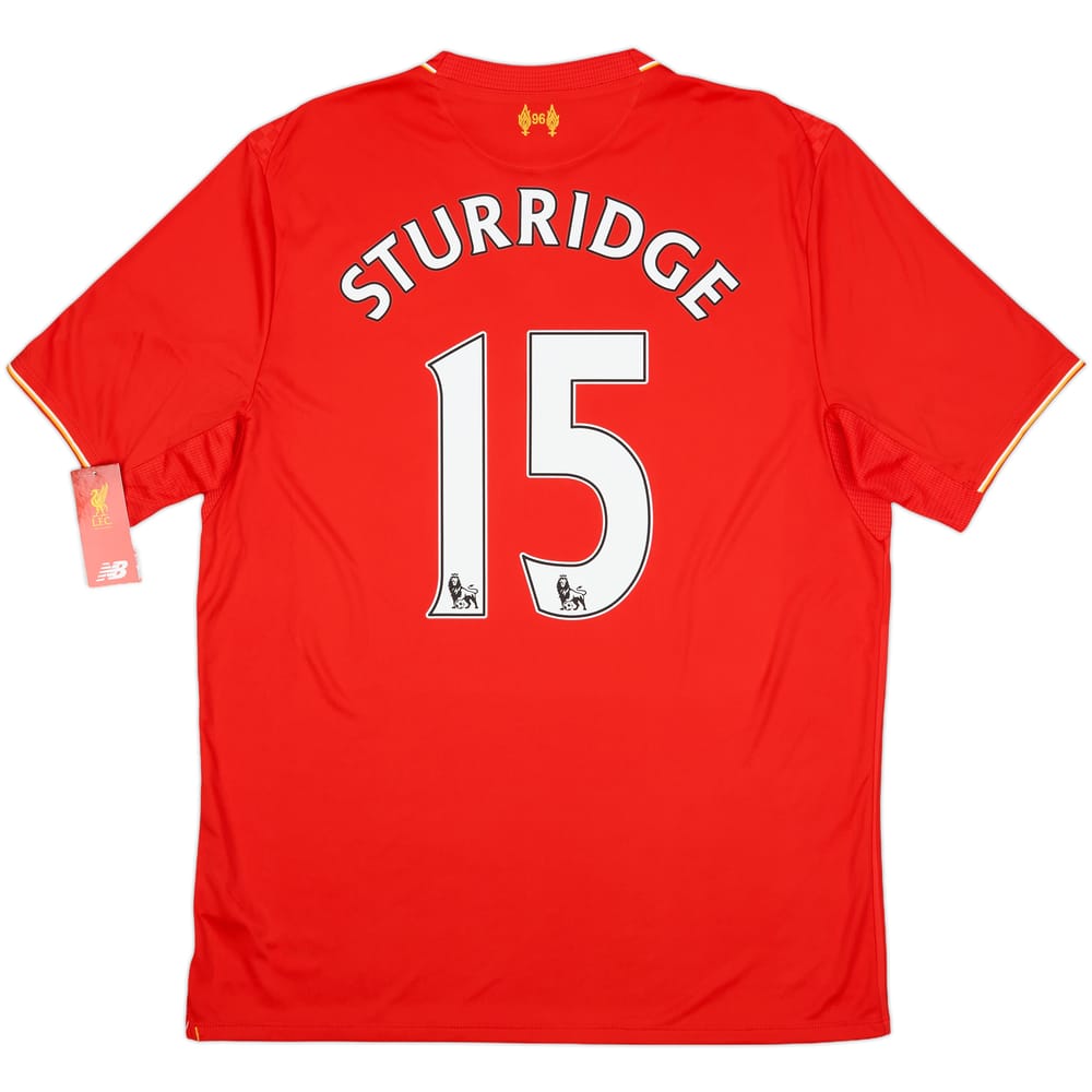 2015-16 Liverpool Home Shirt Sturridge #15 (L)