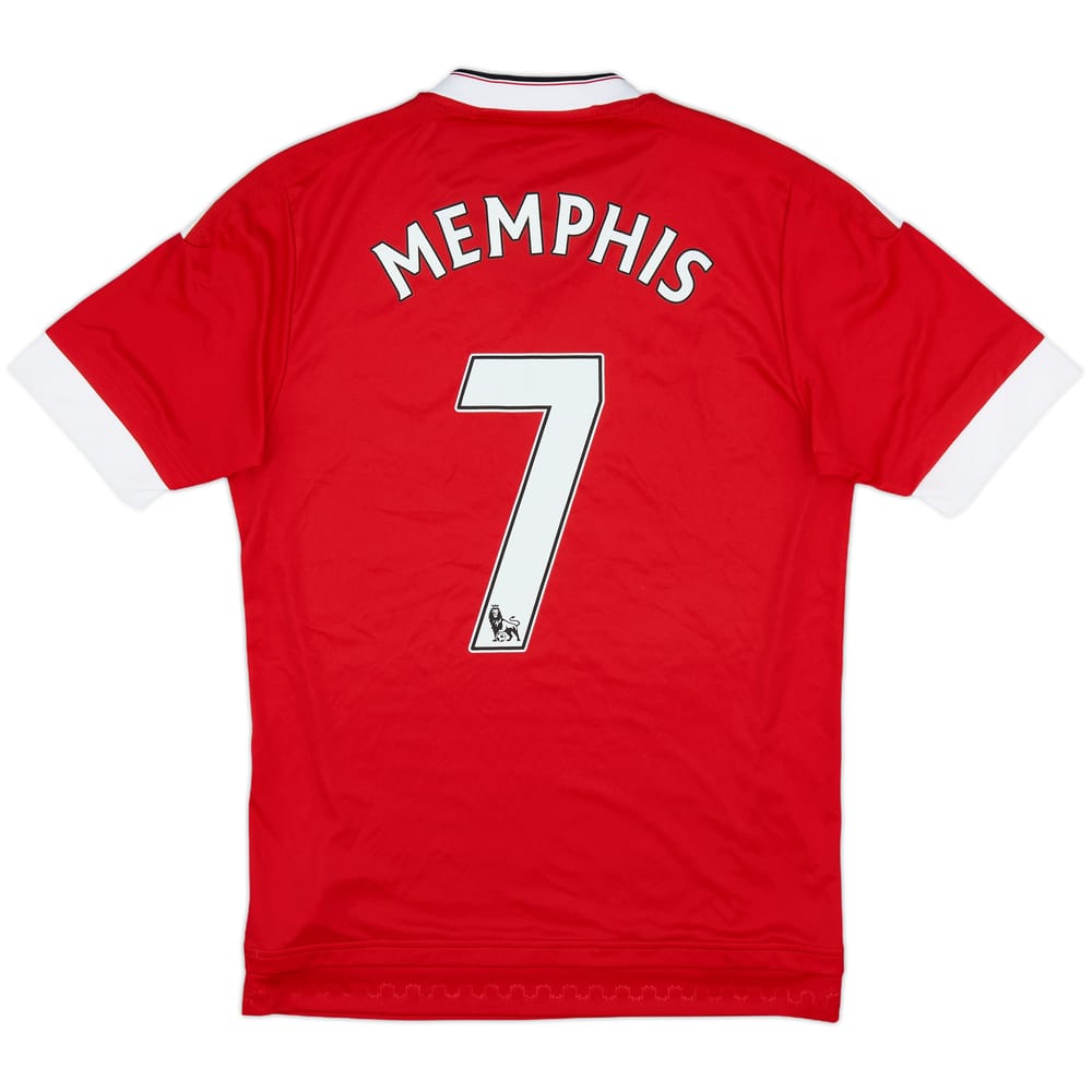 2015-16 Manchester United Home Shirt Memphis #7 - 9/10 - (S)