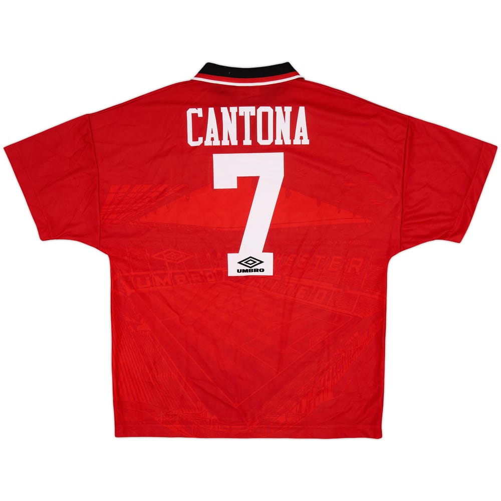 1994-96 Manchester United Home Shirt Cantona #7 - 9/10 - (L)