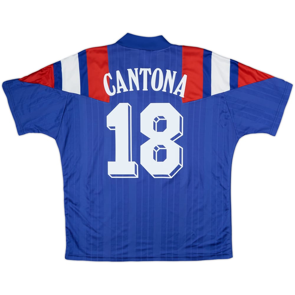 1992-94 France Home Shirt Cantona #18 - 6/10 - (L/XL)