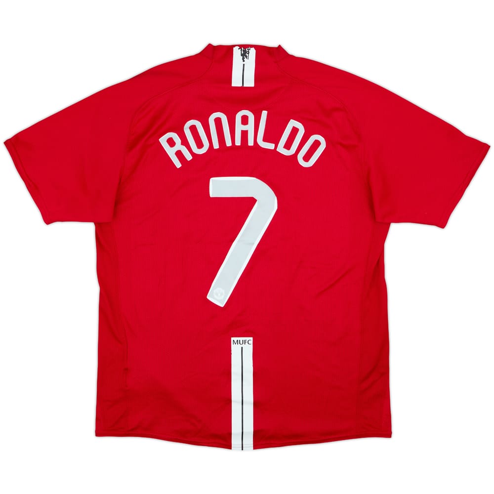 2007-09 Manchester United Home Shirt Ronaldo #7 - 6/10 - (L)