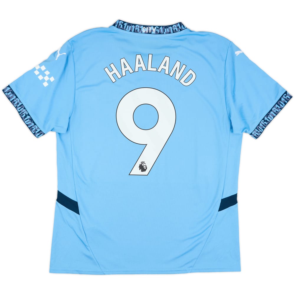 2024-25 Manchester City Home Shirt Haaland #9 - 8/10 - (L)