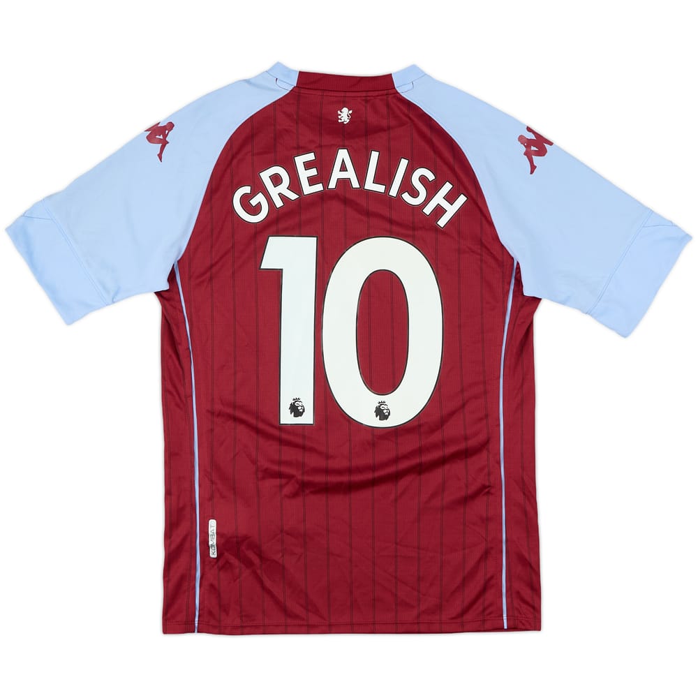 2020-21 Aston Villa Home Shirt Grealish #10 - 7/10 - (S)