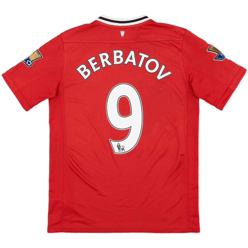 2011-12 Manchester United Home Shirt Berbatov #9 - 9/10 - (XL.Boys)