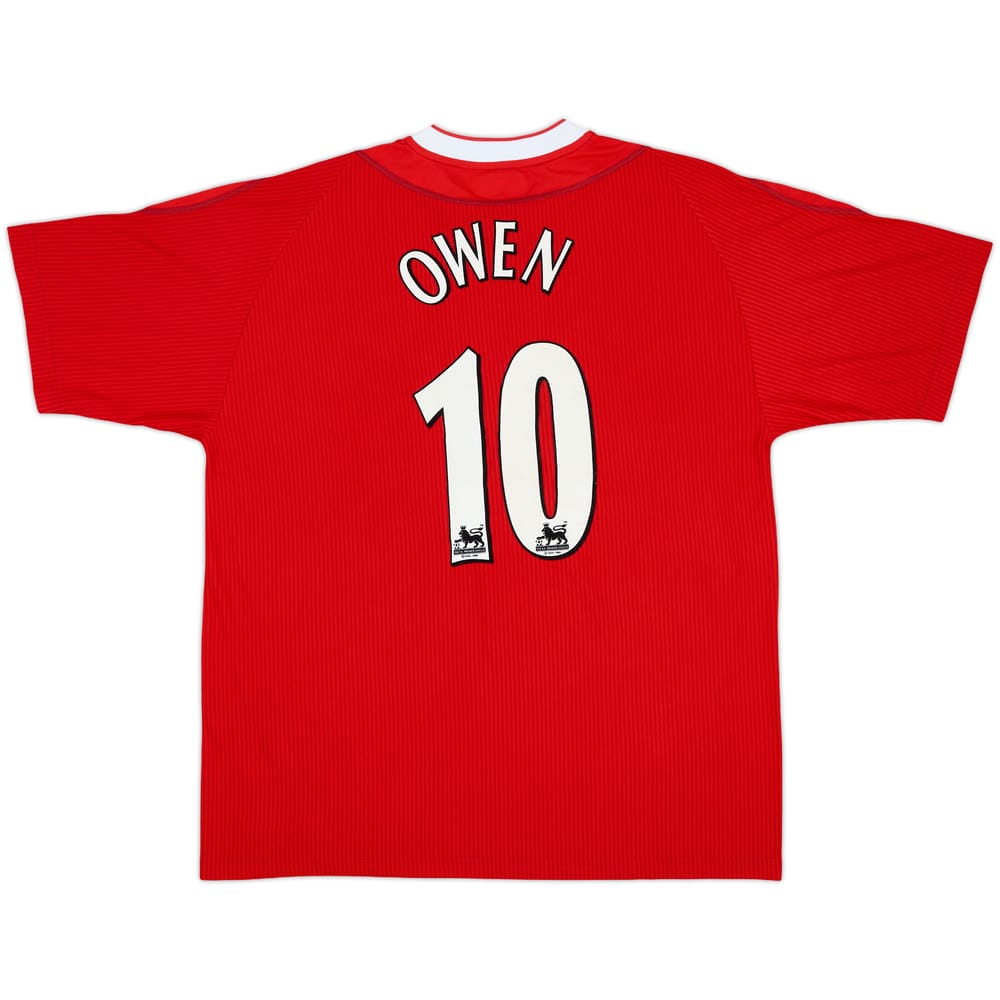 2002-04 Liverpool Home Shirt Owen #10 - 8/10 - (L)
