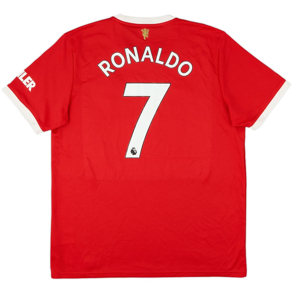 2021-22 Manchester United Home Shirt Ronaldo #7 - 8/10 - (XL)
