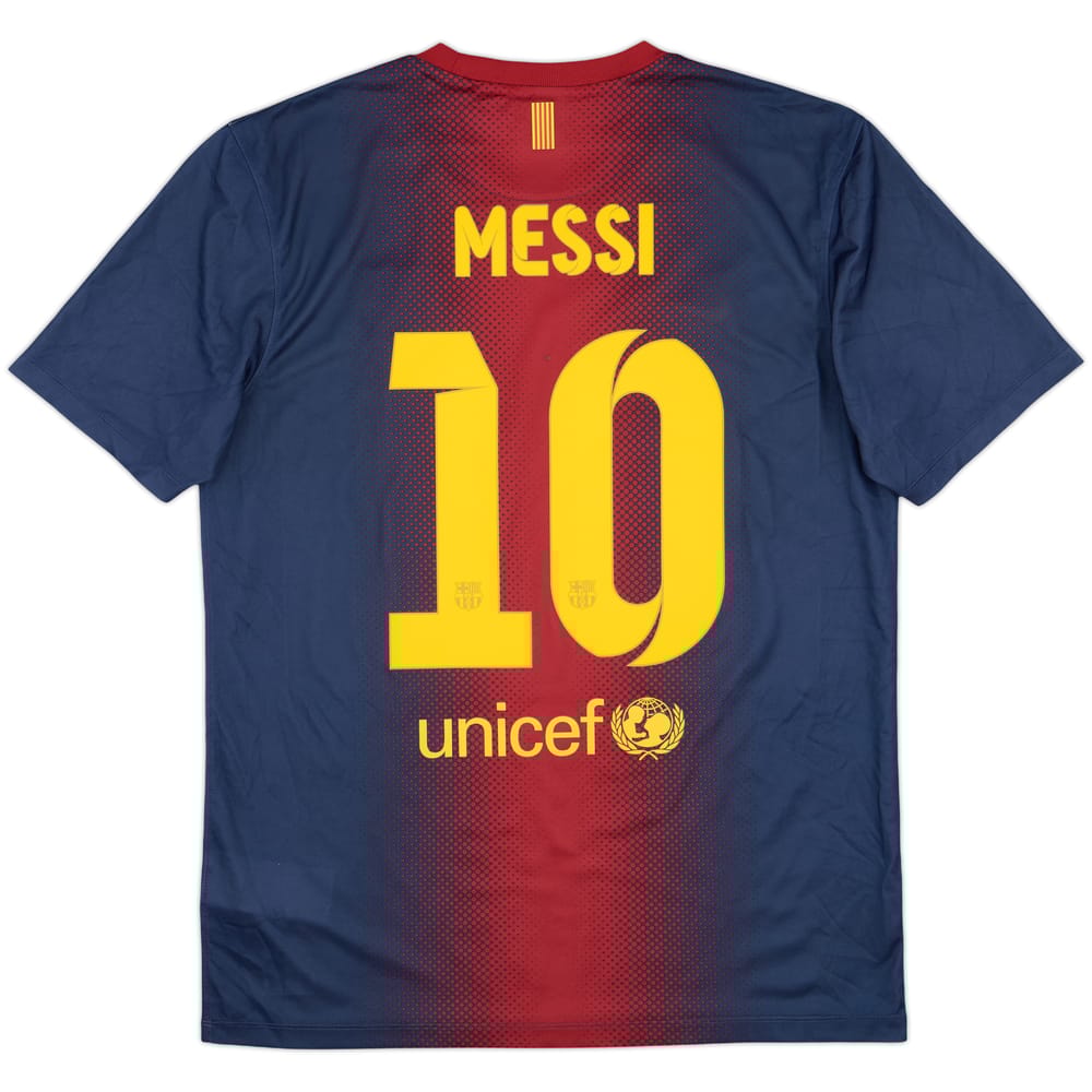 2012-13 Barcelona Basic Home Shirt Messi #10 - 7/10 - (M)