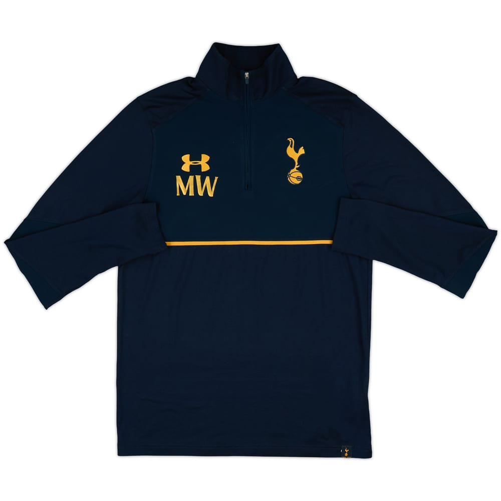 2016-17 Tottenham Hotspur Staff Issue Under Armour 1/4 Zip Drill Top MW - 8/10 - (M)
