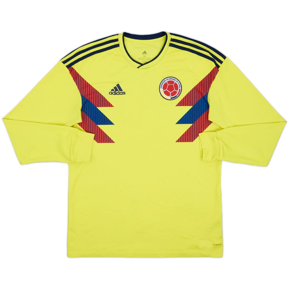 2018-19 Colombia Home L/S Shirt - 6/10 - (M)