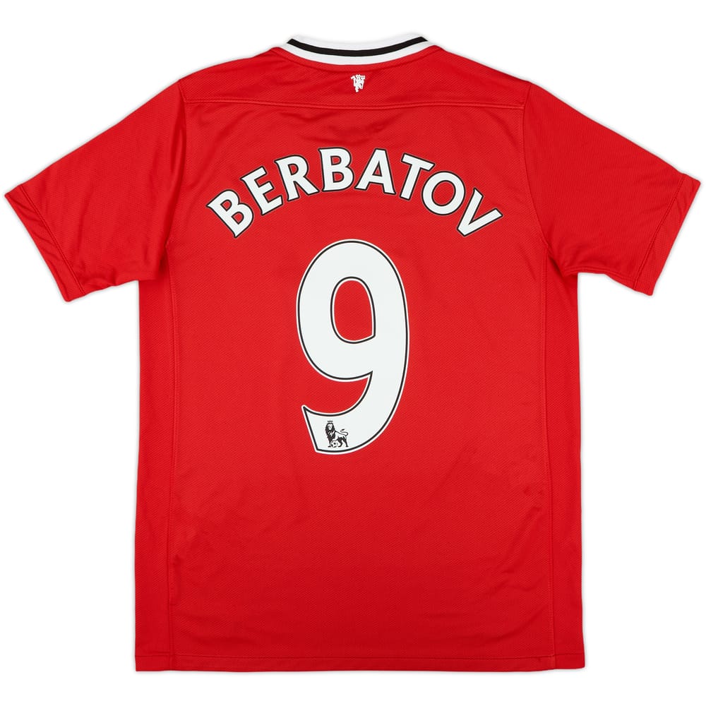 2011-12 Manchester United Home Shirt Berbatov #9 - 8/10 - (XL.Boys)