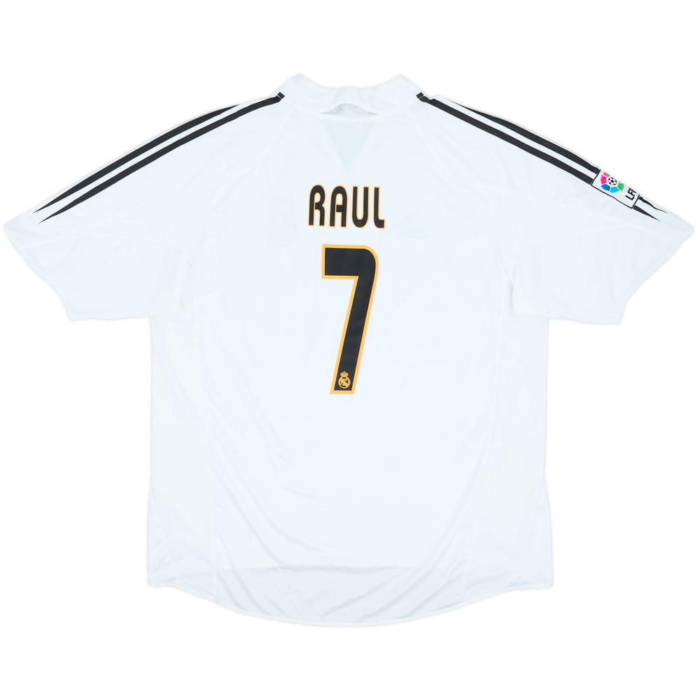 2004-05 Real Madrid Home Shirt Raul #7 - 7/10 - (XL)