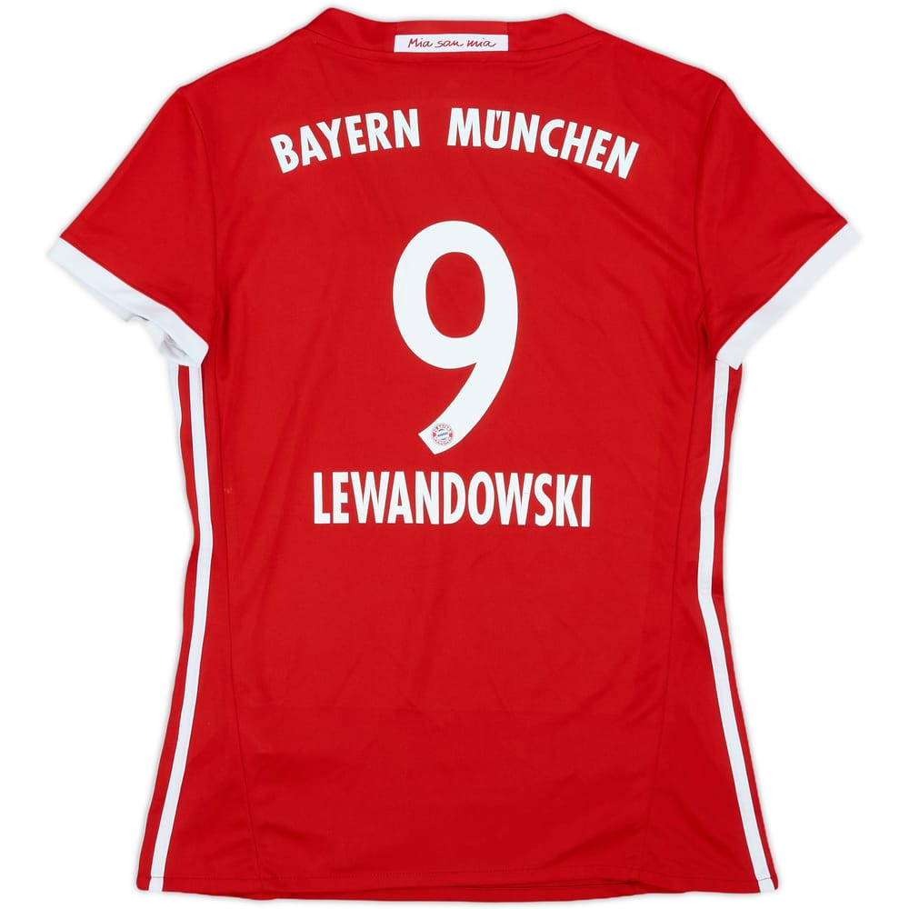 2016-17 Bayern Munich Home Shirt Lewandowski #9 - 7/10 - (Women's M)