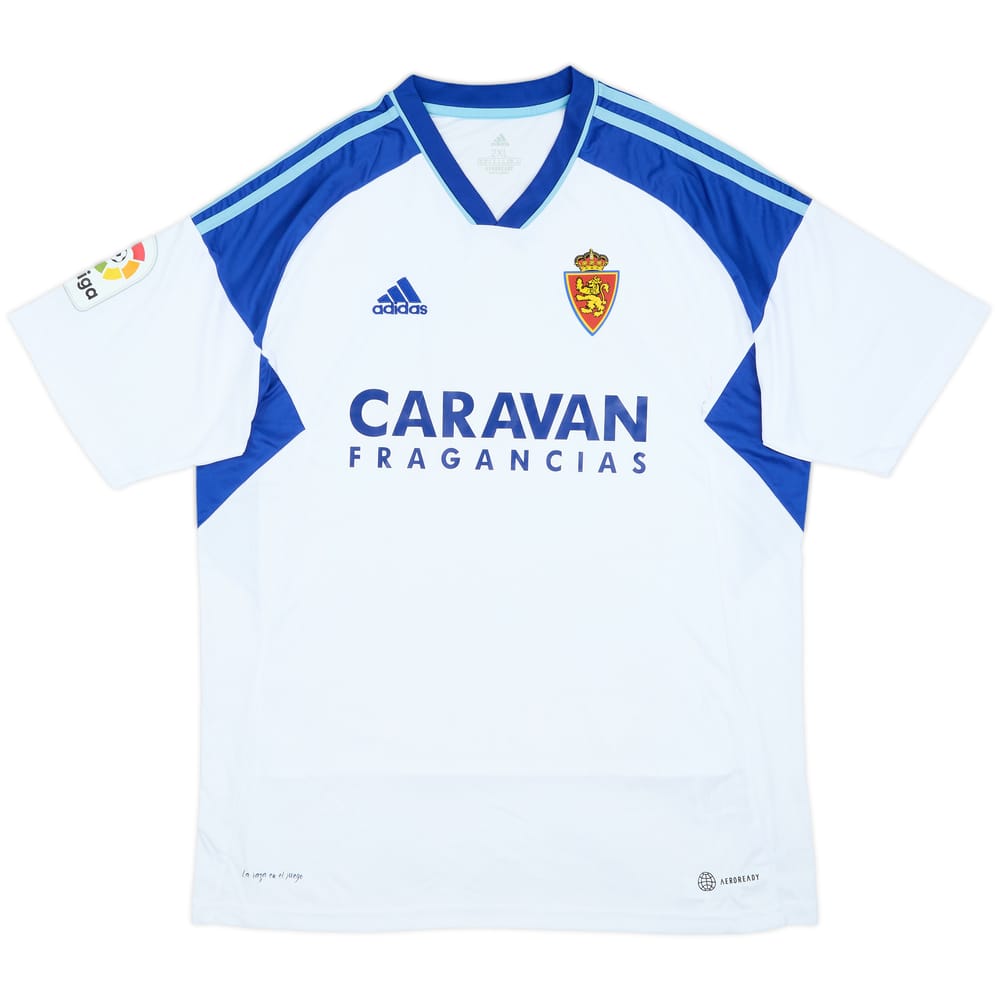 2022-23 Real Zaragoza Home Shirt - 7/10 - (XXL)