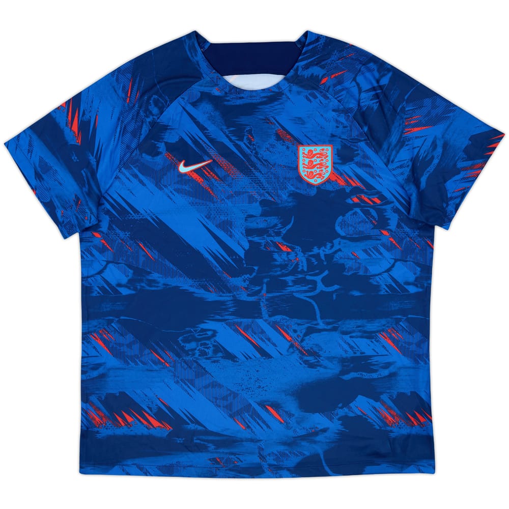 2022-23 England Nike Pre-Match Shirt - 7/10 - (XXL)