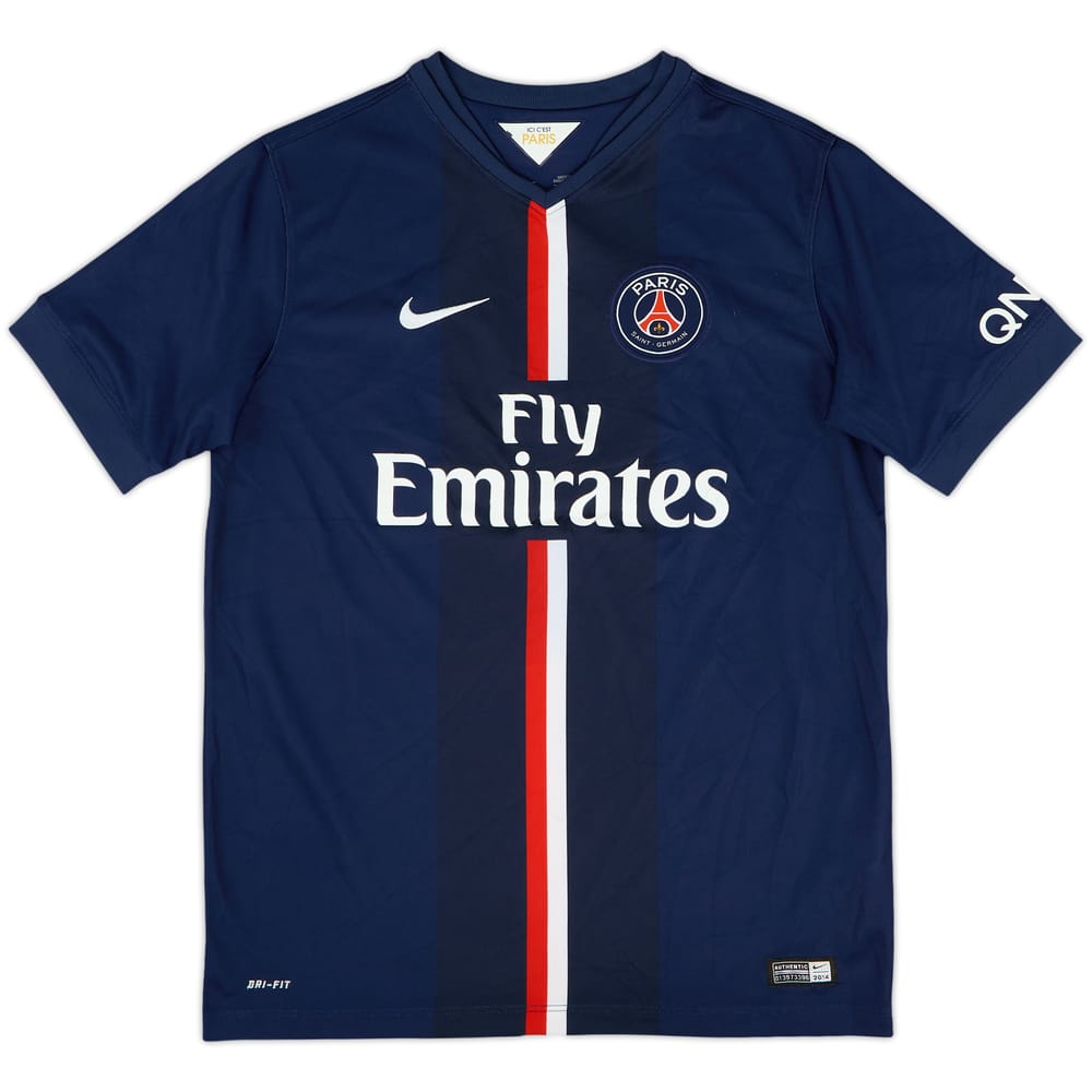 2014-15 Paris Saint-Germain Home Shirt - 8/10 - (L.Boys)