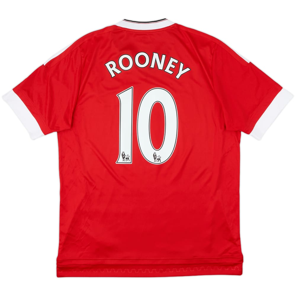 2015-16 Manchester United Home Shirt Rooney #10 - 8/10 - (L)