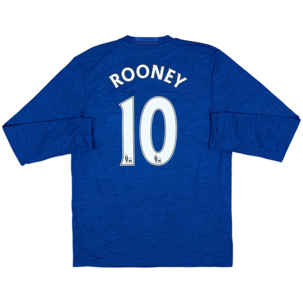 2016-17 Manchester United Away L/S Shirt Rooney #10 - 9/10 - (L)