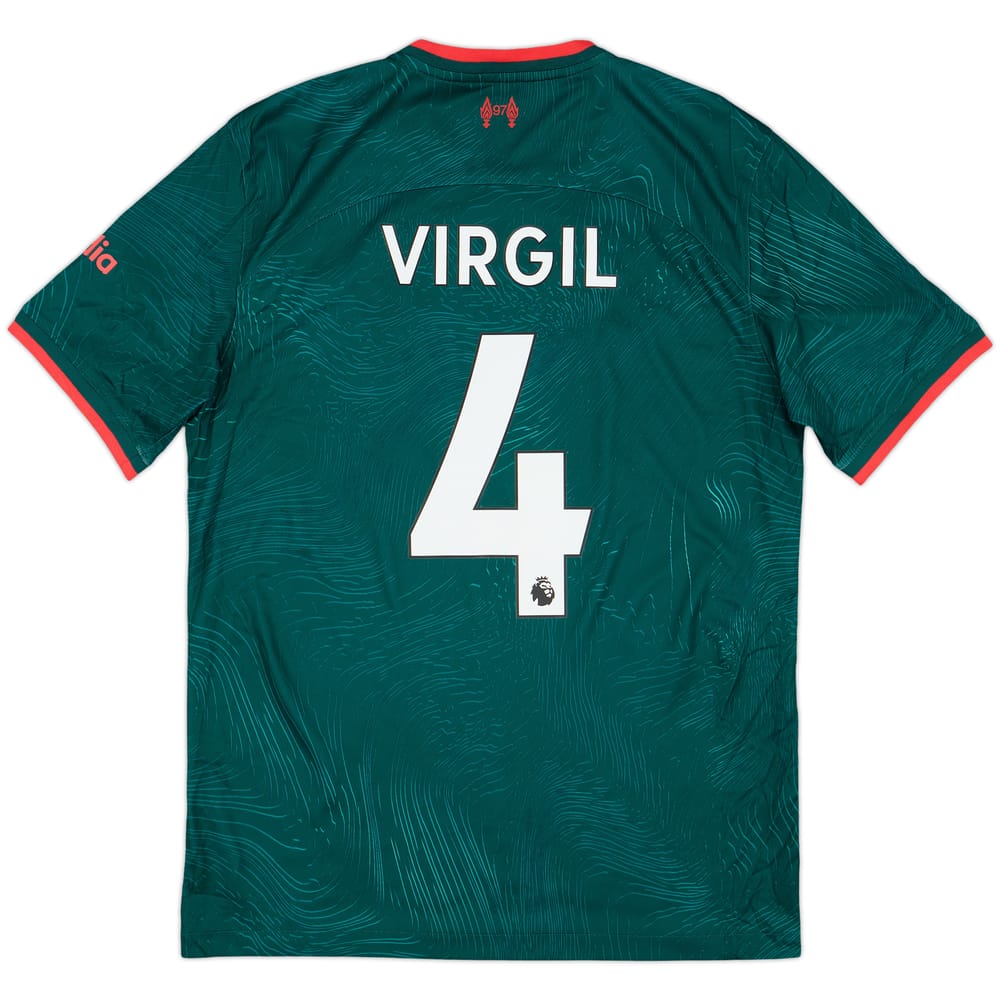 2022-23 Liverpool Third Shirt Virgil #4 - 9/10 - (M)