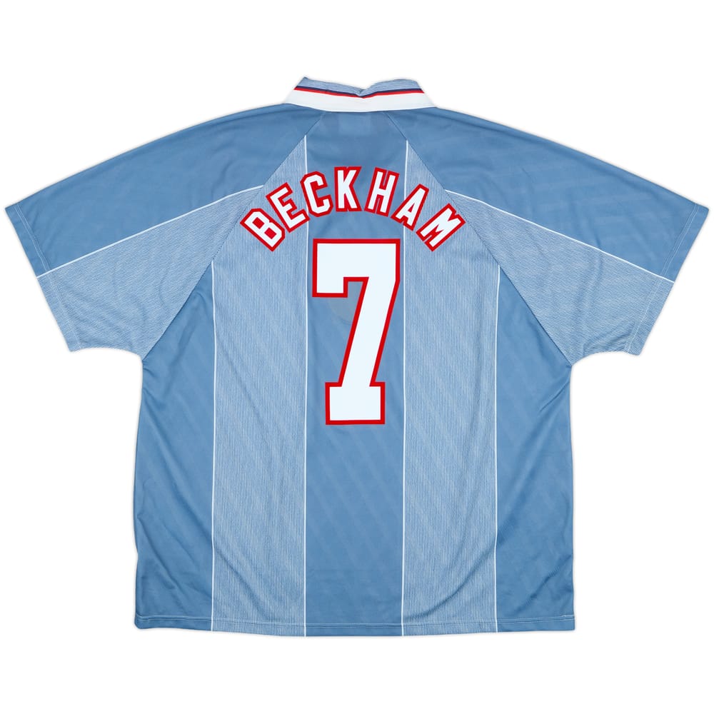 1996-97 England Away Shirt Beckham #7 - 10/10 - (XXL)