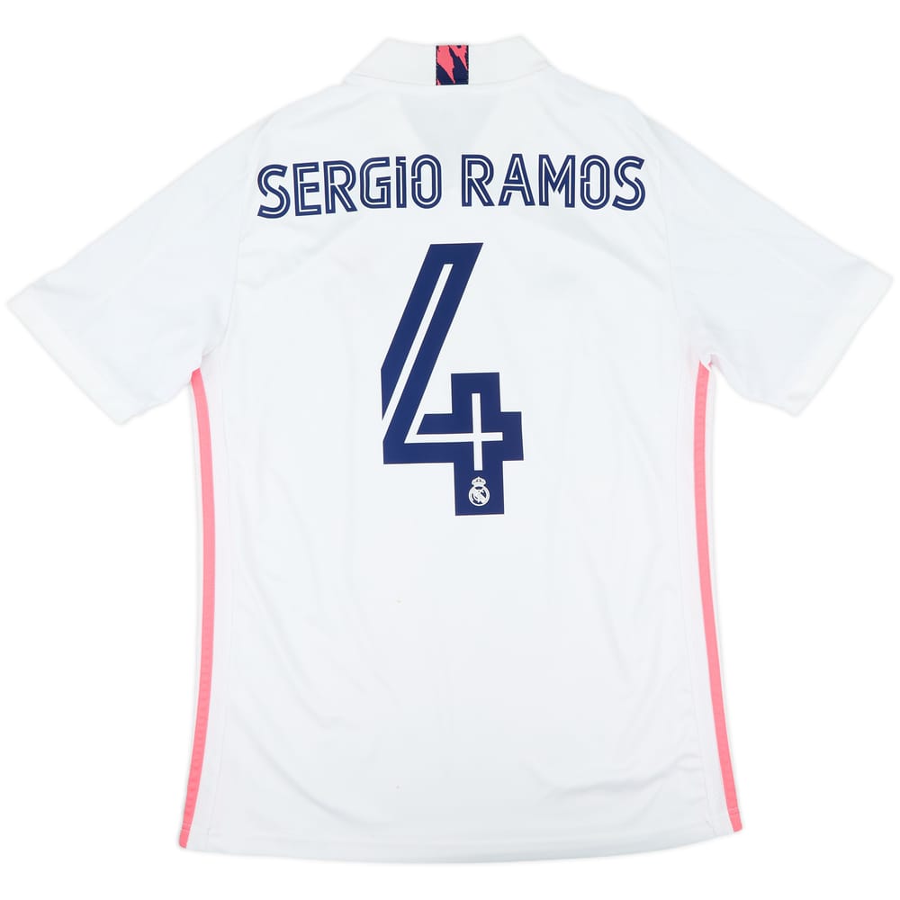 2020-21 Real Madrid Home Shirt Sergio Ramos #4 - 7/10 - (M)