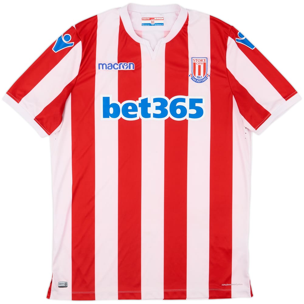 2018-19 Stoke City Home Shirt - 3/10 - (XL)