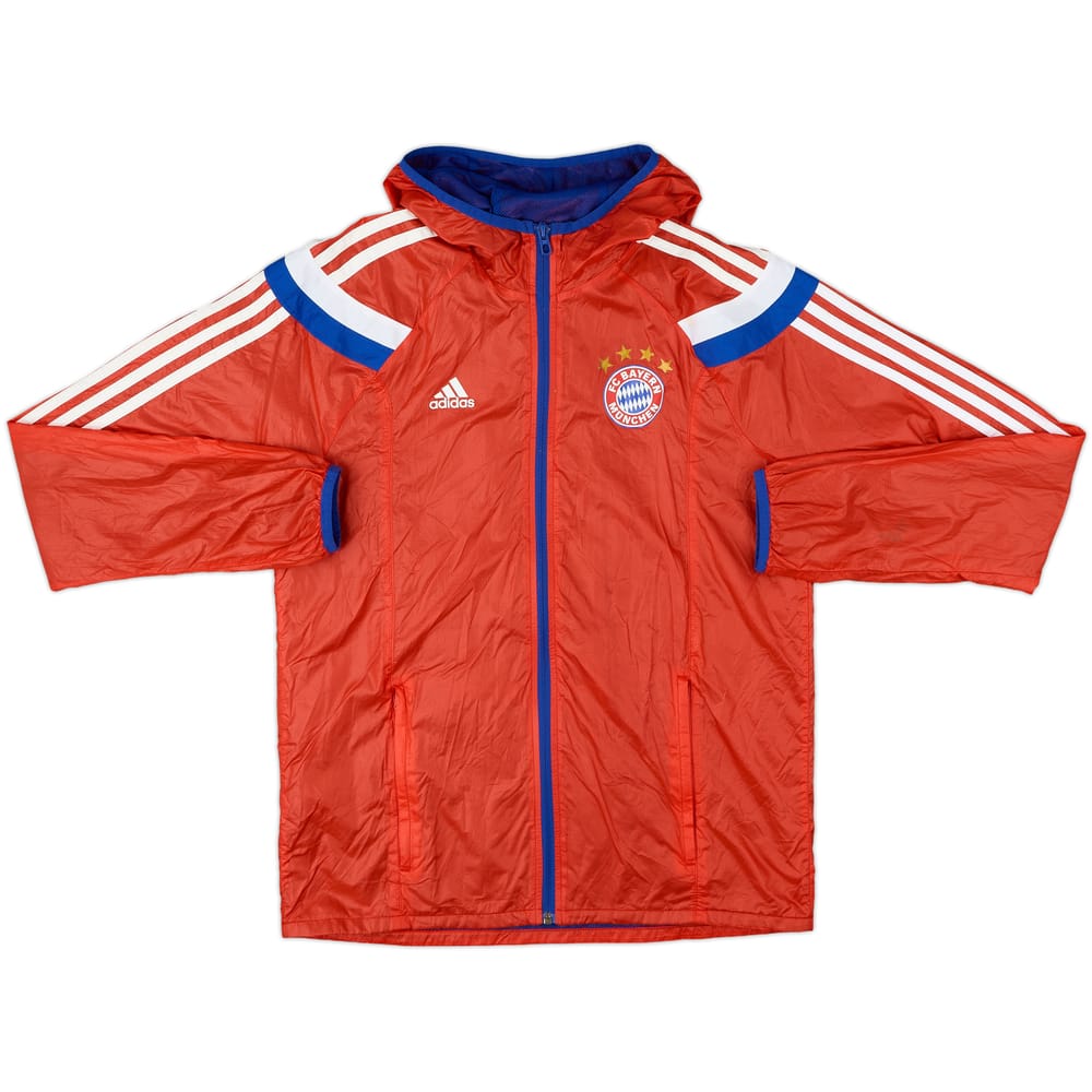 2014-15 Bayern Munich adidas Hooded Rain Jacket - 8/10 - (XL.Boys)