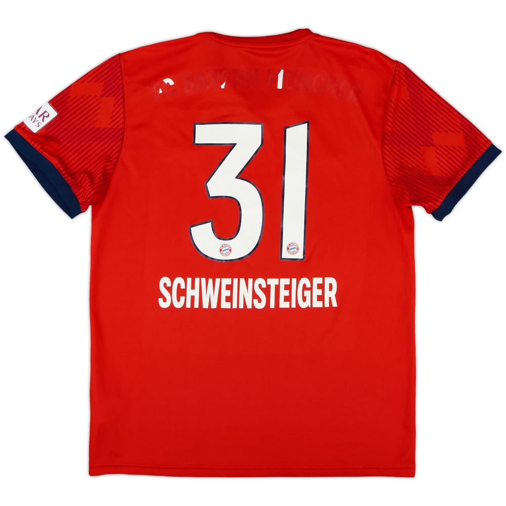 2018-19 Bayern Munich Home Shirt Schweinsteiger #31 - 4/10 - (M)