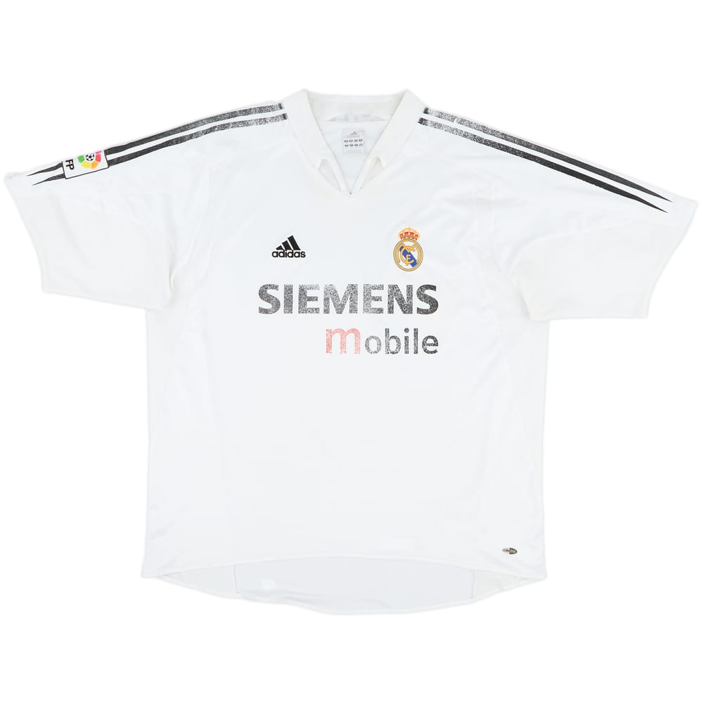2004-05 Real Madrid Home Shirt - 4/10 - (XL)