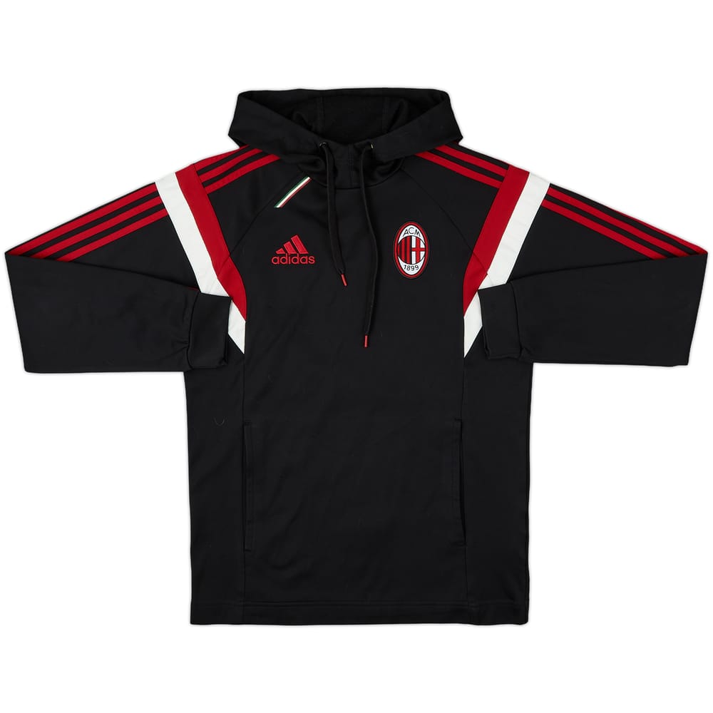 2014-15 AC Milan adidas Hooded Sweat Top - 9/10 - (XS)