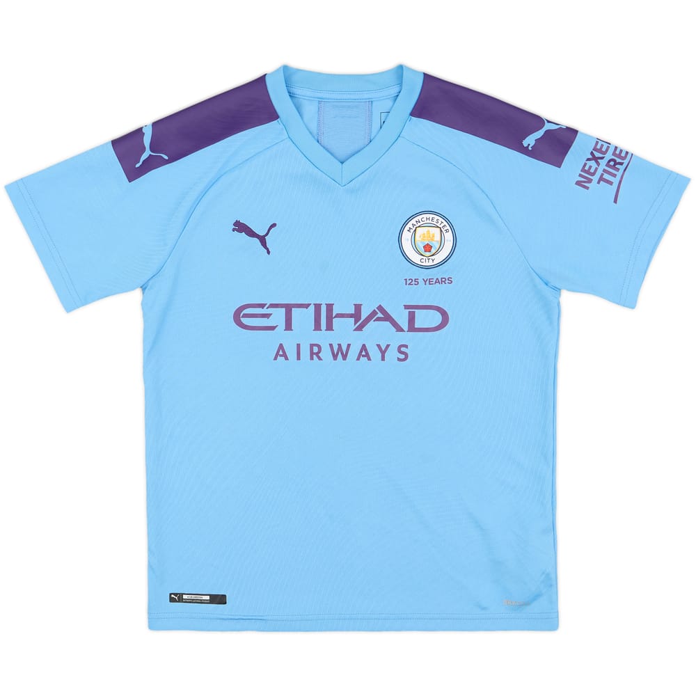 2019-20 Manchester City Home Shirt - 7/10 - (M.Boys)